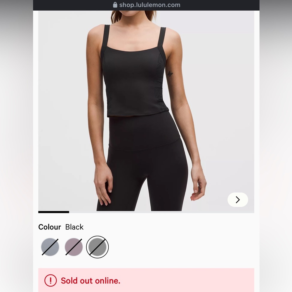Lululemon  Align™ Lace-Panel Tank
Light Support, B/C Cup